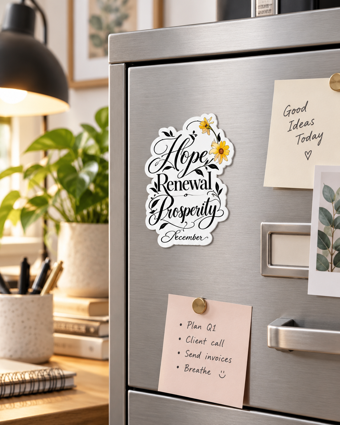 December Birth Flower Narcissus Die Cut Magnet